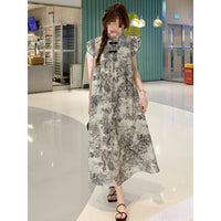 Stylish Little Cap-sleeve Floral Dress