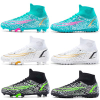 High-top Soccer Shoes Boys And Girls Primary And Middle School Students The Big Kids Tf Broken Nail People Turf Football Shoes