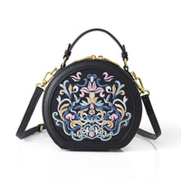 Literary Shoulder Bag National Style Small Crossbody Round Bag