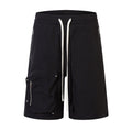 Functional Pocket Zipper Straight Shorts Men
