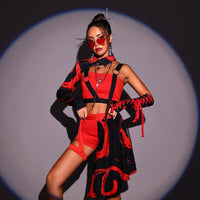 Girls' Group Performance Costume Suit Korean Dance Singing Costume Hip Hop Street Dance