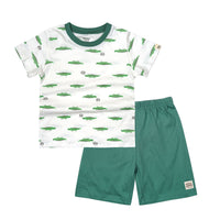 Men's And Women's Baby Cotton Short-sleeved T-shirt Shorts Loose Suit