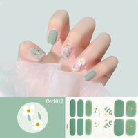Laser Bronzing Flower Butterfly Nail Sticker