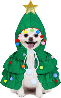 Cat Christmas Outfit Cat Kitten Christmas Clothes Cat Christmas Tree Costume With Star Ornament For Cats Kittens Pets