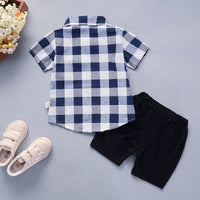 Summer New Children's Clothing Baby Suit Shirt Short Sleeve Two-piece Suit