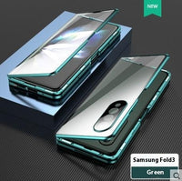 Folding Screen Magnetic Suction Fully Wrapped Glass Phone Case