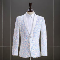 Men's Colorful Sequin Fashion-color Coat