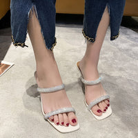 Women's New Summer All Match High Heel Slippers