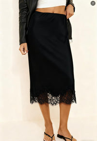 Women's Lace Patchwork Color Block Skirt