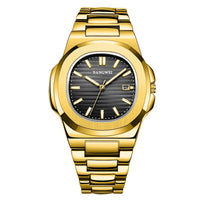 Mens Stylish Luminous Water-Resistant Watch With A Steel Band