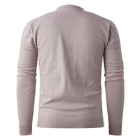 Mens Stylish Crew-neck Pullover Knit Sweater