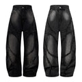 Heavy Industry Washed Old Straight Loose Wide-leg Draggle-tail Trousers