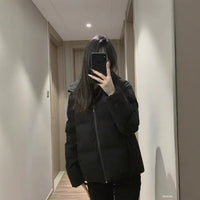 Women's Fashion Short Hooded Cotton-Padded Jacket Coats