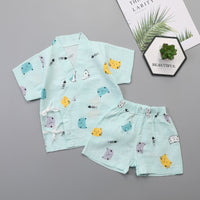 Newborn Gauze Air-Conditioned Pajamas