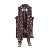 Polka Dot Halter Neck Top