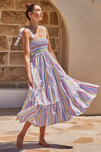 Womens Printed Long Slip Dress