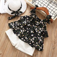 Chiffon Sling Two-piece Suit Cool Girl Suit With Hat