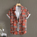Men's Middle East Retro Short Sleeve Shirt