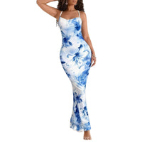 Printed Summer Maxi Bodycon Skirt Dress