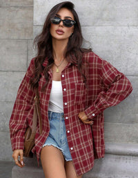 Women's Casual Loose-fit Long-sleeve Shirt