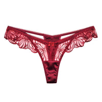 French Ultra-thin Lace Semi-transparent Seductive Thong