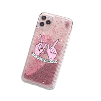 Do What You Love Liquid Glitter Case