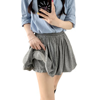 Glutinous Rice Bud High Waist Crimp Slimming Skirt