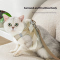 Fashion Waffle Cat Pulling Rope Chest Strap