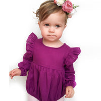 Crissa Romper Pure Cotton Color Small Flying Sleeves One-piece Romper