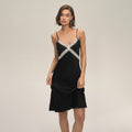 Sexy Lace Bodycon Backless Nightgown For Loungewear