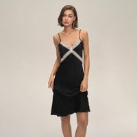 Sexy Lace Bodycon Backless Nightgown For Loungewear