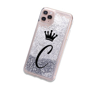 Mobile phone case 26 English letters liquid quicksand