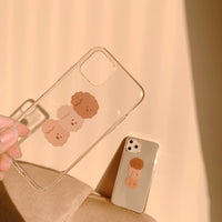 Simple frosted pattern silicone phone case