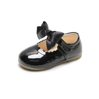 Children's candy colored leather shoes