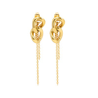 S-shaped Jewelry Personalized Tassel Geometric Earrings