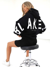 Women's Fashion Printed Thickening Fleece Loose Hooded Sweater