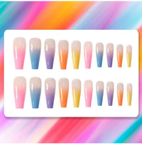 Candy Color Finished Nail Art