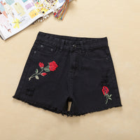 Rose white ripped jeans