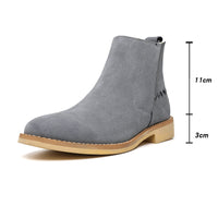 Men's mid-cut British Martin leather boots