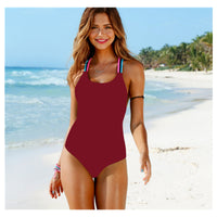 Sexy one piece color rope bikini