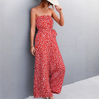 Womens Stylish Printed Bandeau Jumpsuit