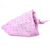 Dog jewelry scarf double cotton triangle scarf
