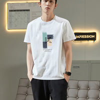 Pure Cotton Short-sleeve T-shirt Trendy Casual Top