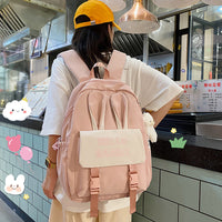 Cute Soft Girl  Backpack Elementary School