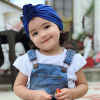 Pleated flower hat