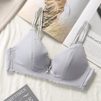Gathered shapeless seamless bra