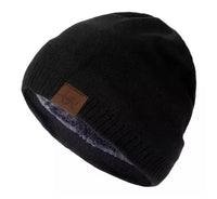 Casual Outdoor Windproof And Warm Fleece-Lined Knitted Earflap Hat