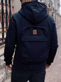 Casual Loose-fitting Hoodie Back Schoolbag Sweater