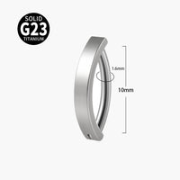 G23 Titanium Navel Stud Glossy Plating 14g Navel Buckle