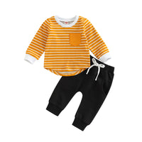 Fashion Striped Long-sleeved Suit